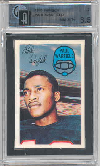1970 Kellogg's #21 Paul Warfield