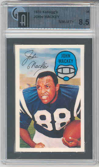 1970 Kellogg's #34 John Mackey