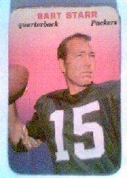 1970 Topps Glossy Inserts #9 Bart Starr