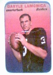 1970 Topps Glossy Inserts #31 Daryle Lamonica
