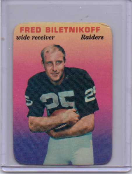 1970 Topps Glossy Inserts #32 Fred Biletnikoff
