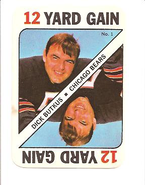 1971 Topps Game Inserts #1 Dick Butkus DP