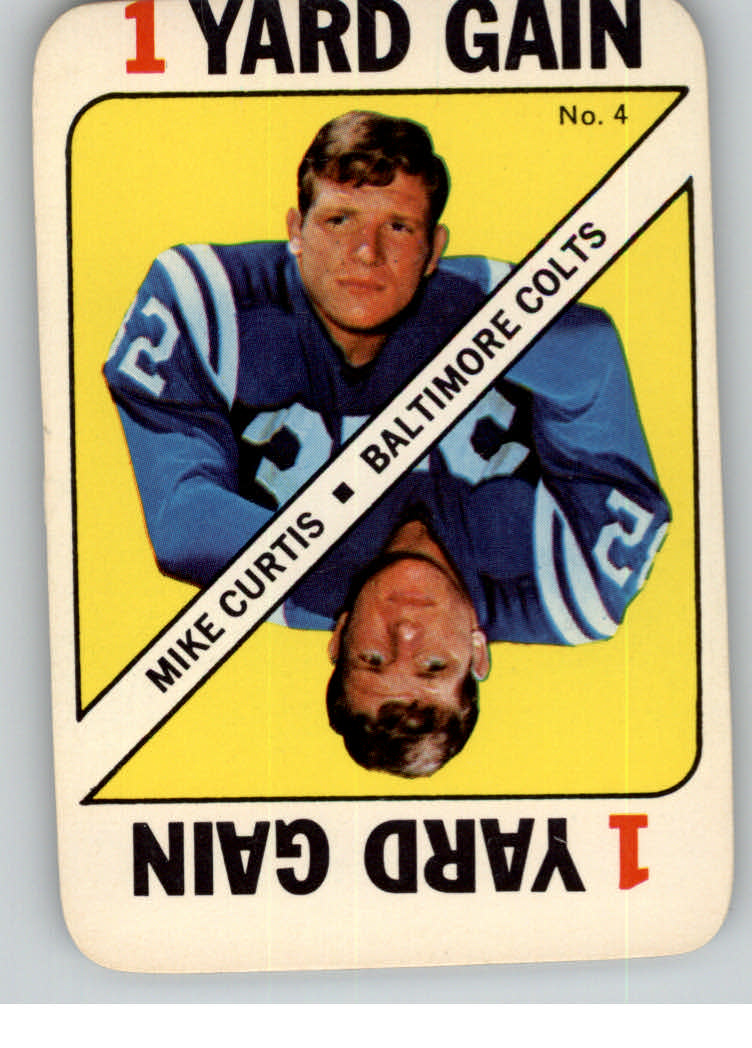 1971 Topps Game Inserts #4 Mike Curtis