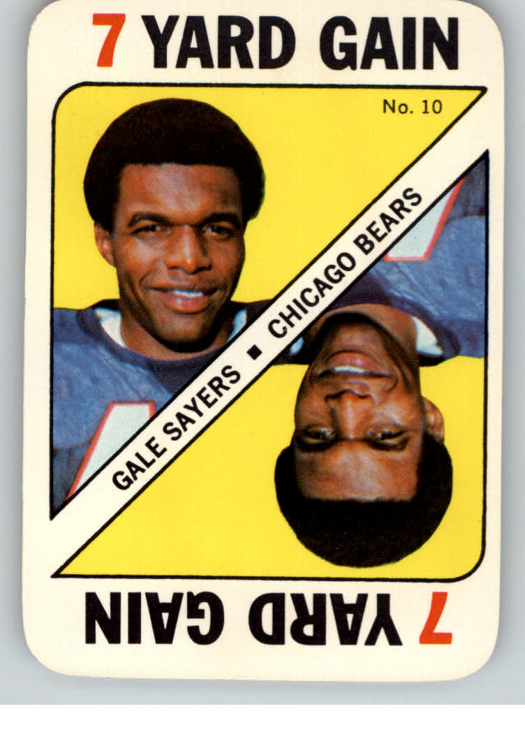1971 Topps Game Inserts #10 Gale Sayers
