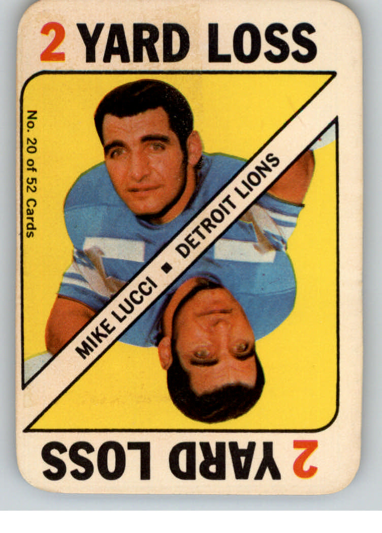 1971 Topps Game Inserts #20 Mike Lucci