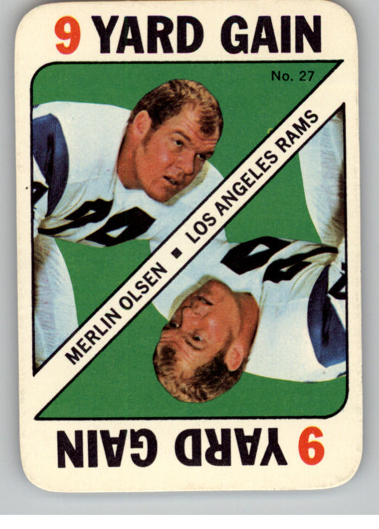 1971 Topps Game Inserts #27 Merlin Olsen