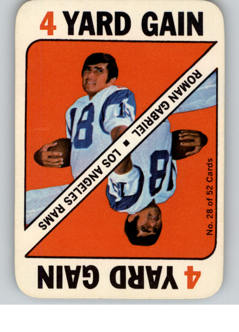1971 Topps Game Inserts #28 Roman Gabriel