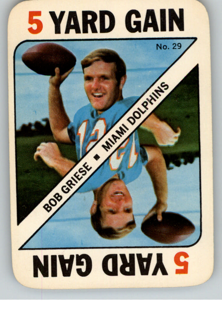 1971 Topps Game Inserts #29 Bob Griese