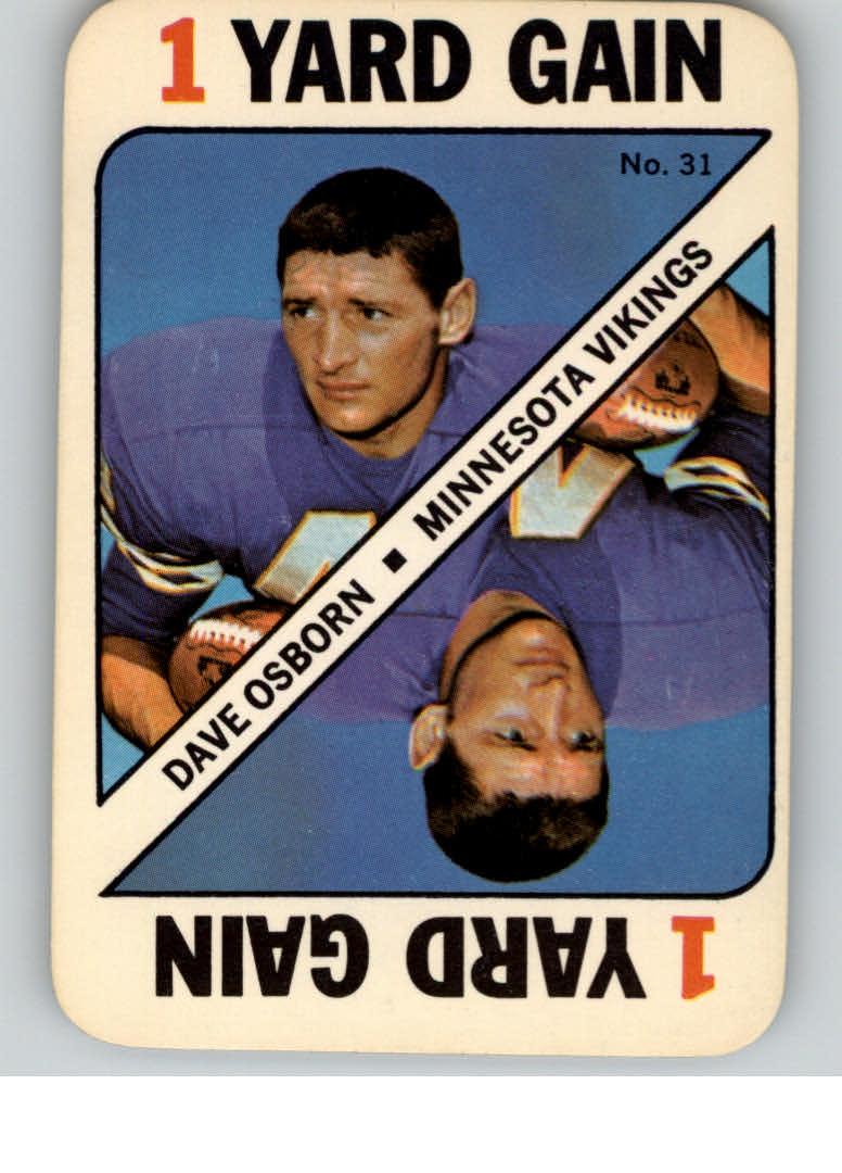 1971 Topps Game Inserts #31 Dave Osborn