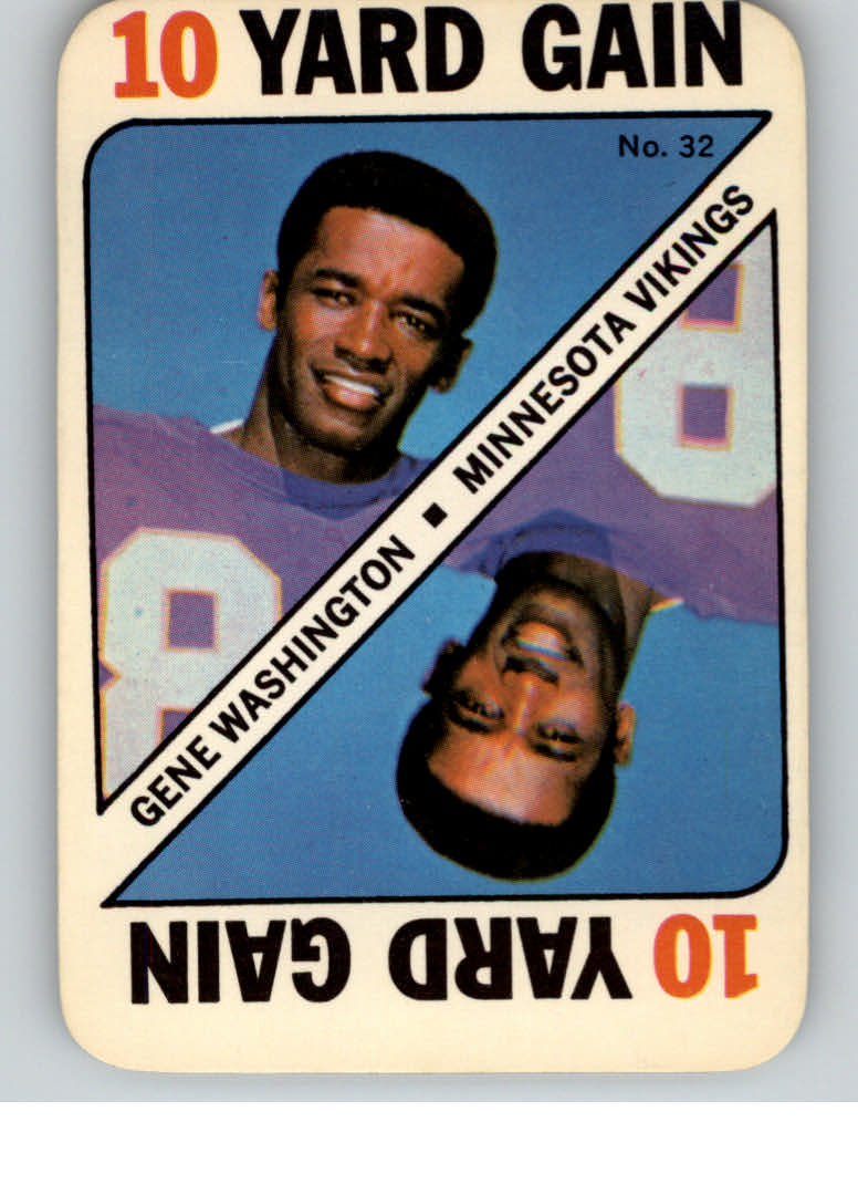 1971 Topps Game Inserts #32 Gene Washington Vik