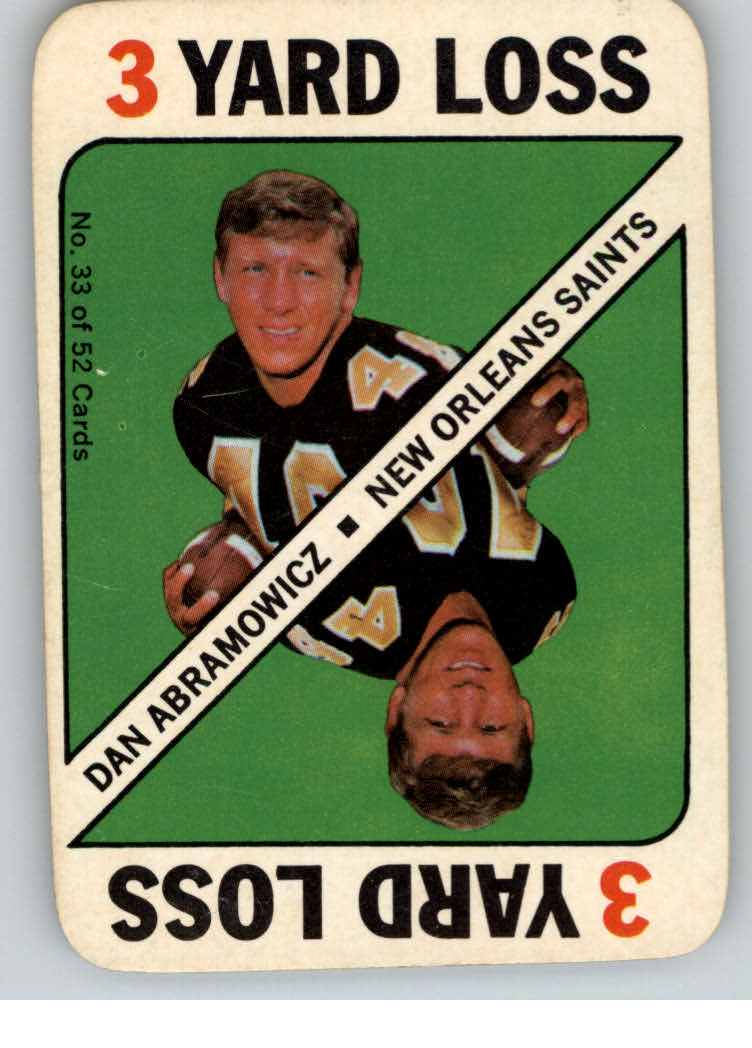 1971 Topps Game Inserts #33 Dan Abramowicz