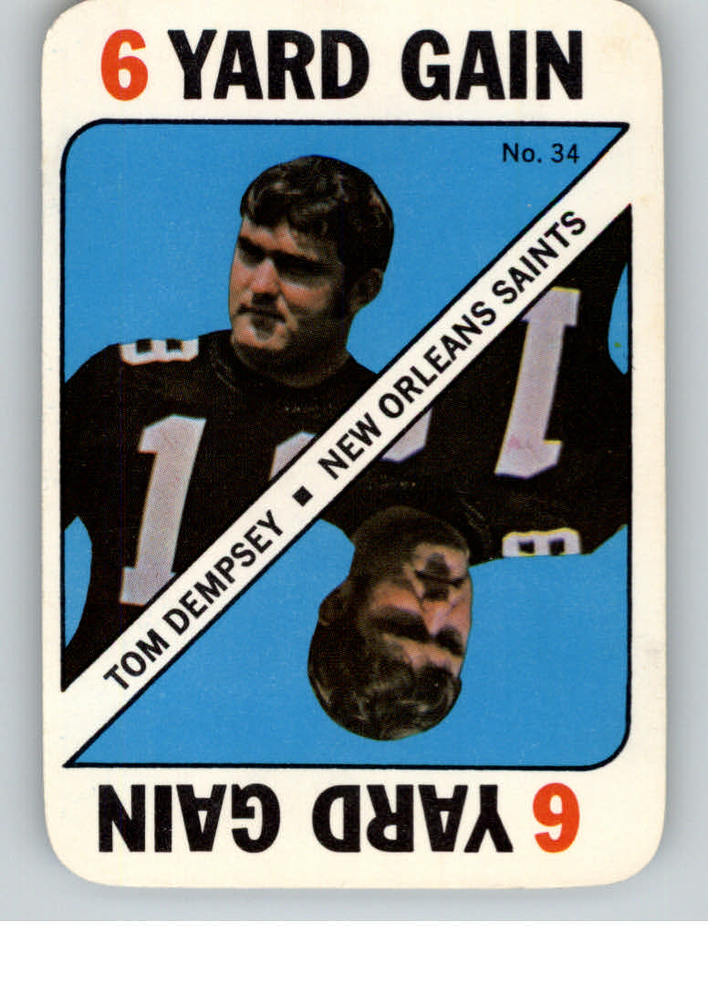 1971 Topps Game Inserts #34 Tom Dempsey