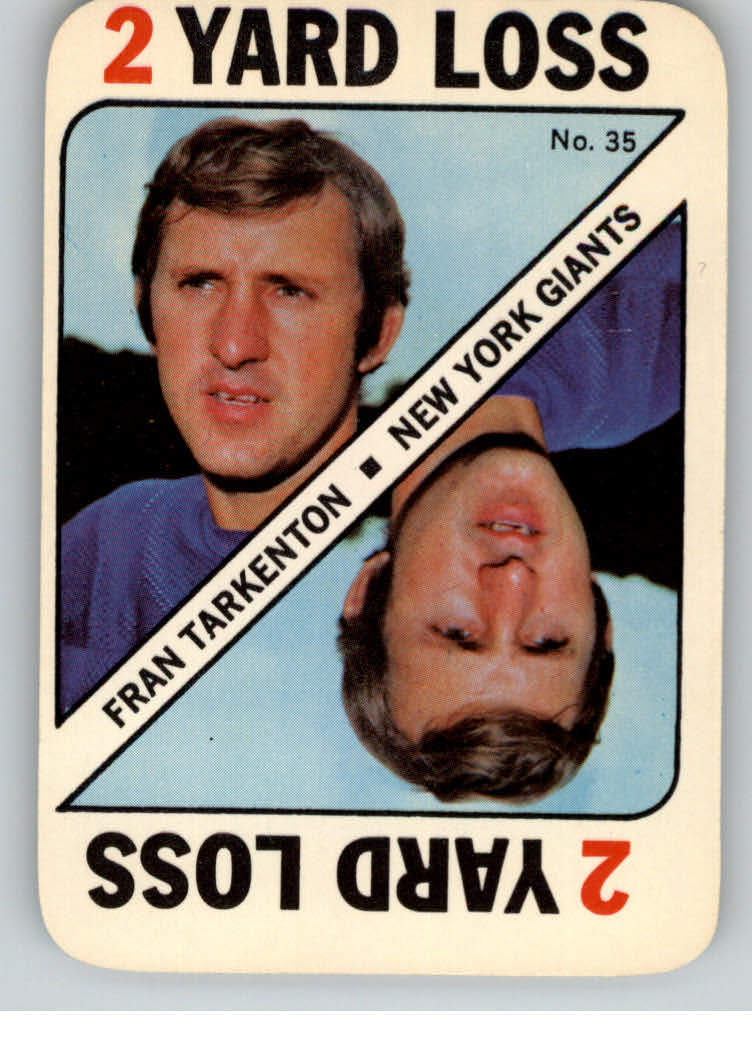 1971 Topps Game Inserts #35 Fran Tarkenton