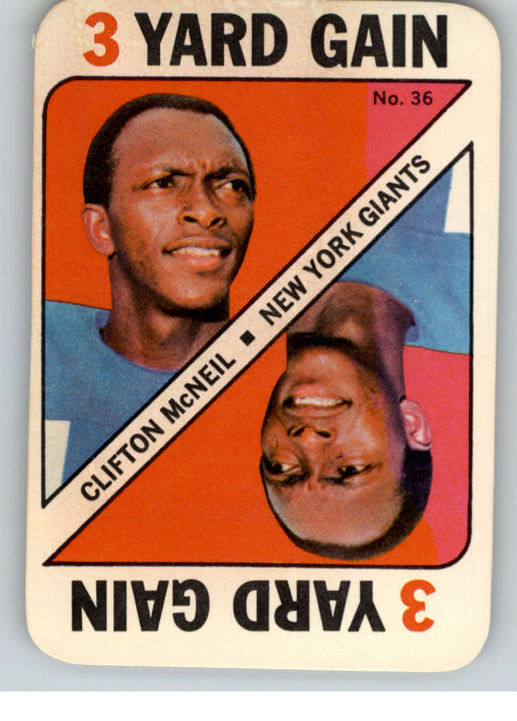 1971 Topps Game Inserts #36 Clifton McNeil