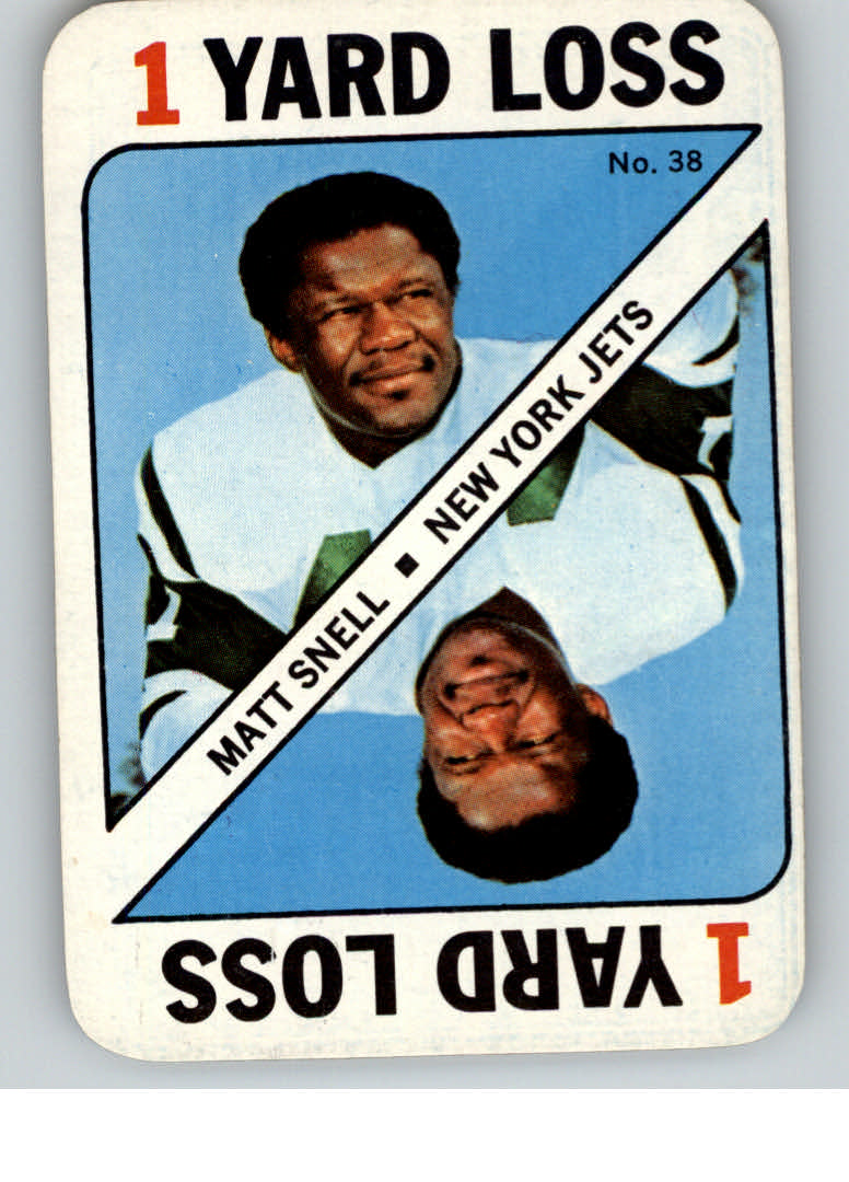 1971 Topps Game Inserts #38 Matt Snell