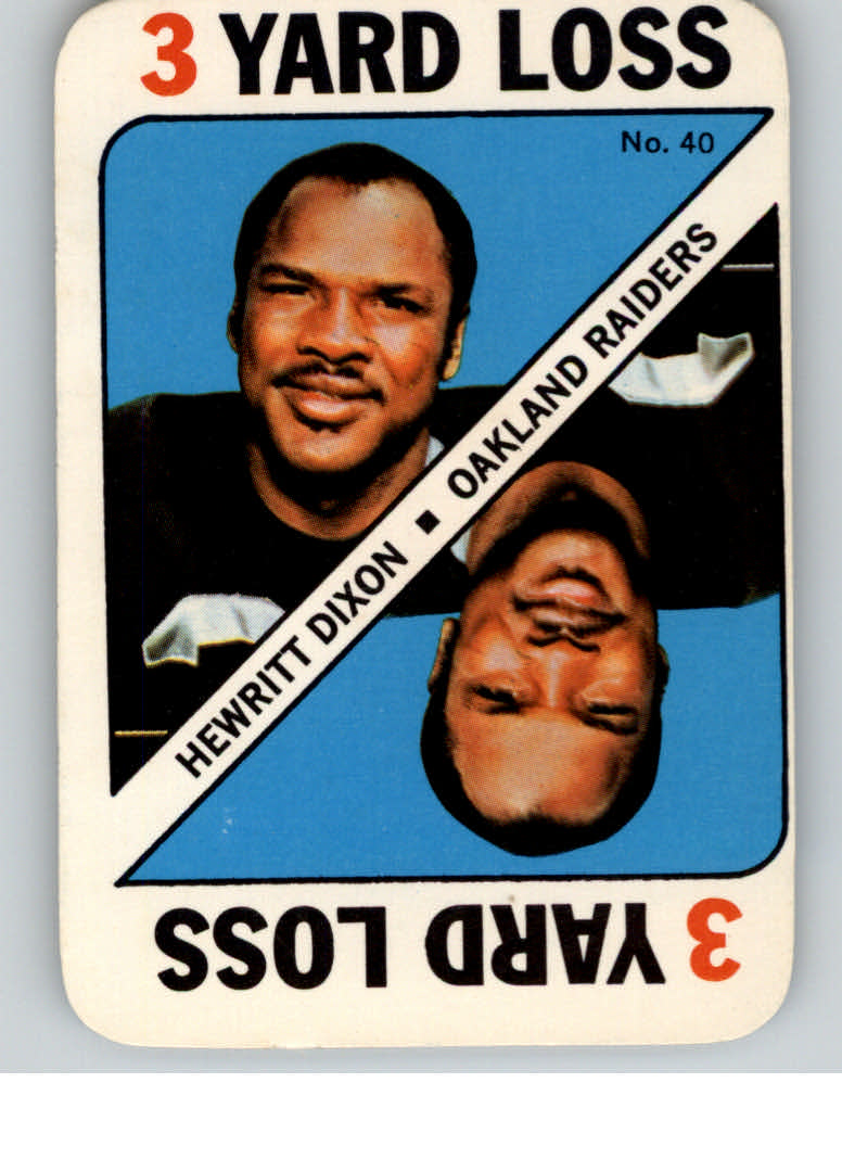 1971 Topps Game Inserts #40 Hewritt Dixon