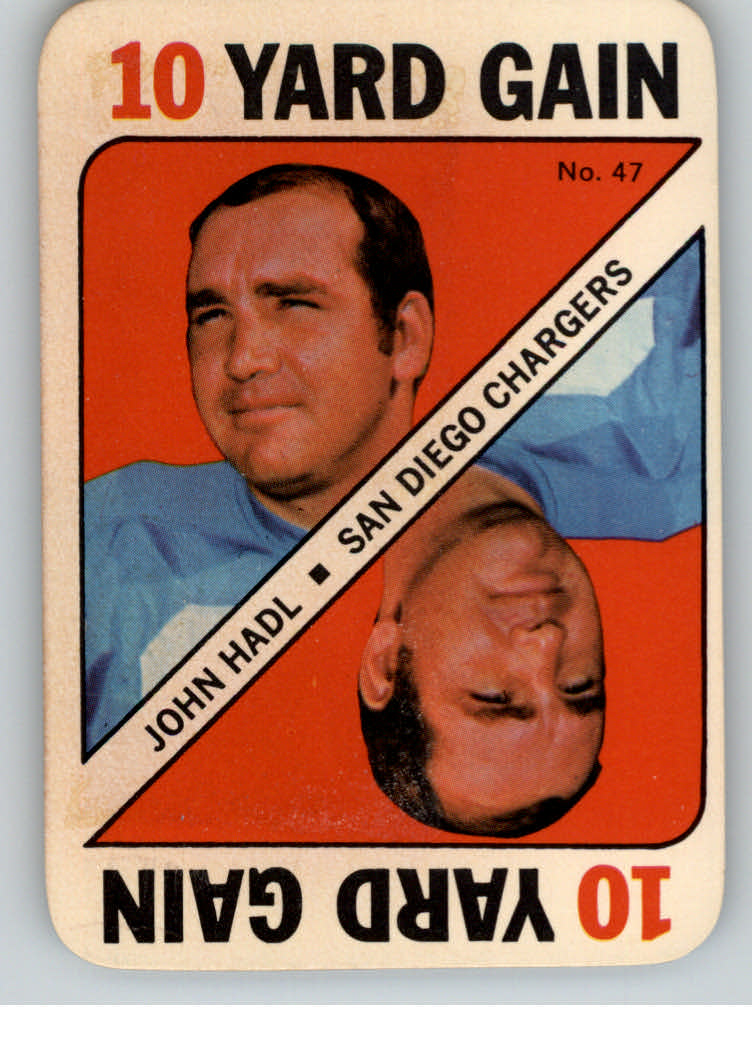 1971 Topps Game Inserts #47 John Hadl