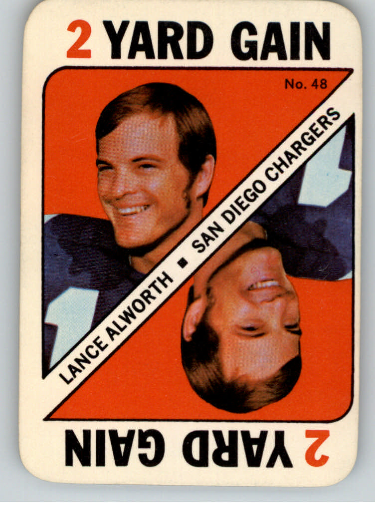 1971 Topps Game Inserts #48 Lance Alworth