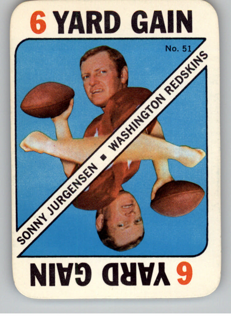 1971 Topps Game Inserts #51 Sonny Jurgensen