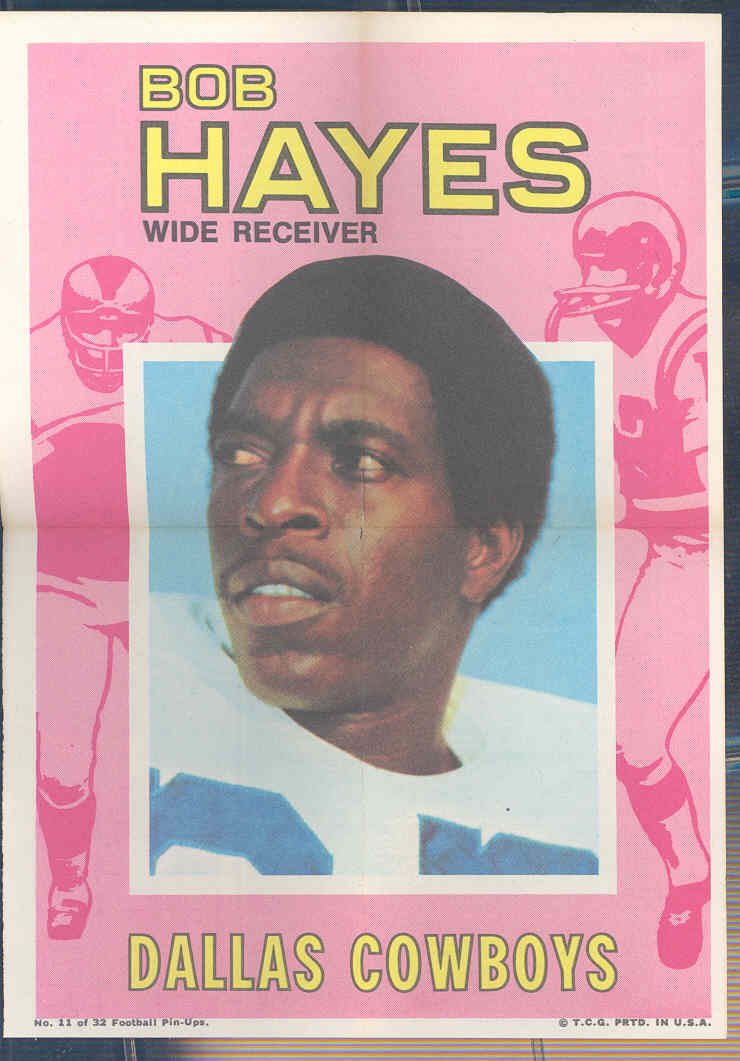 1971 Topps Posters Inserts #11 Bob Hayes