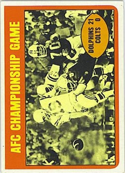 1972 Topps #137 AFC Title Game/Unitas
