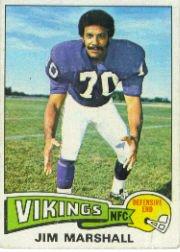 1975 Topps #157 Jim Marshall