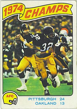 1975 Topps #526 AFC Champs/Brad./Harris