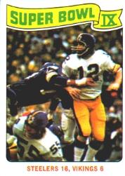 1975 Topps #528 Super Bowl IX/Bradshaw