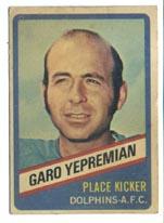 1976 Wonder Bread #12 Garo Yepremian