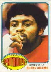 1976 Topps #348 Julius Adams