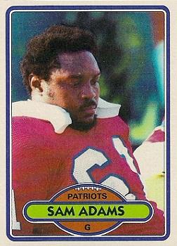 1980 Topps #139 Sam Adams OL