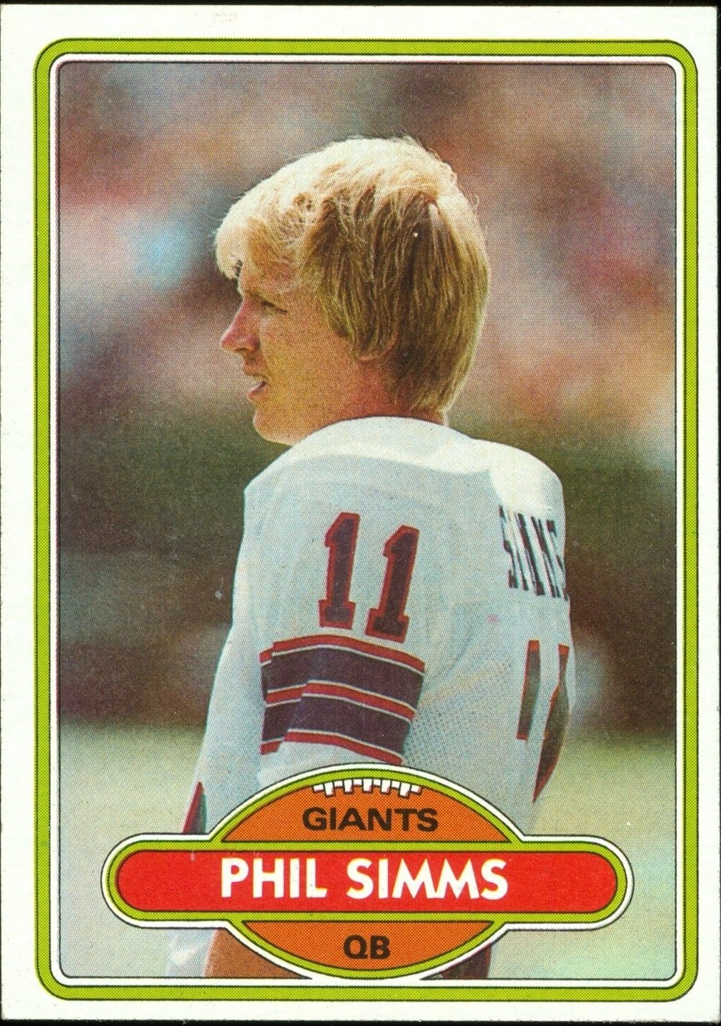 1980 Topps #225 Phil Simms RC