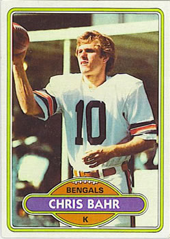 1980 Topps #501 Chris Bahr