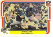 1980 Fleer Team Action #17 Detroit Lions