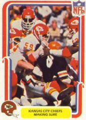 1980 Fleer Team Action #24 Kansas City Chiefs