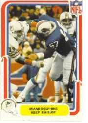 1980 Fleer Team Action #28 Miami Dolphins