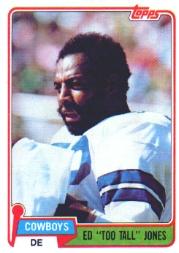 1981 Topps #185 Ed Too Tall Jones