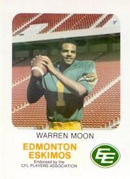 1981 Edmonton Eskimos Red Rooster #27 Warren Moon