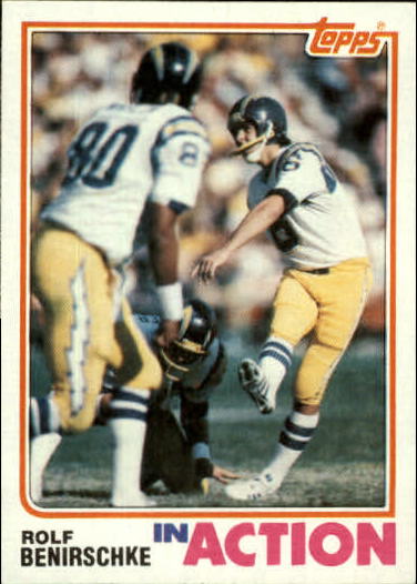 1982 Topps #225 Rolf Benirschke IA