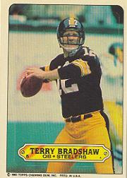 1983 Topps Sticker Inserts #5 Terry Bradshaw