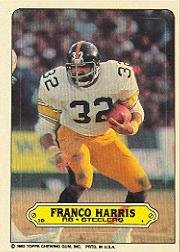 1983 Topps Sticker Inserts #15 Franco Harris