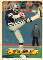 1983 Topps Sticker Inserts #32 Danny White