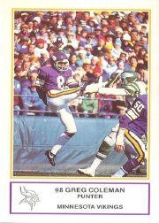 1983 Vikings Police #10 Greg Coleman