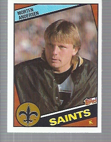 1984 Topps #300 Morten Andersen RC