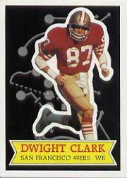 1984 Topps Glossy Send-In #20 Dwight Clark