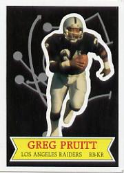 1984 Topps Glossy Send-In #30 Greg Pruitt