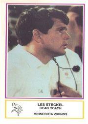 1984 Vikings Police #8 Les Steckel CO