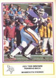 1984 Vikings Police #15 Ted Brown