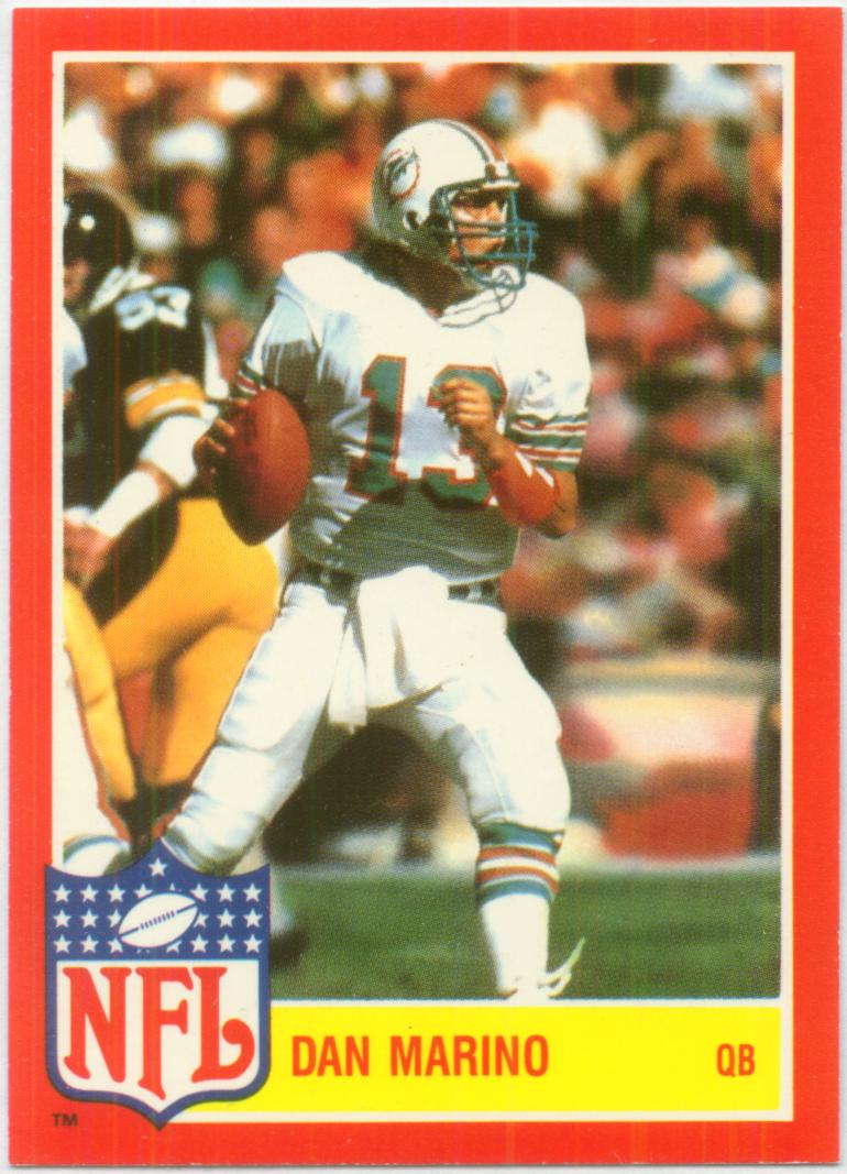 1985 Topps Glossy Inserts #6 Dan Marino