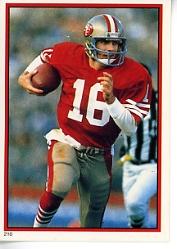 1985 Topps Coming Soon Stickers #210 Joe Montana